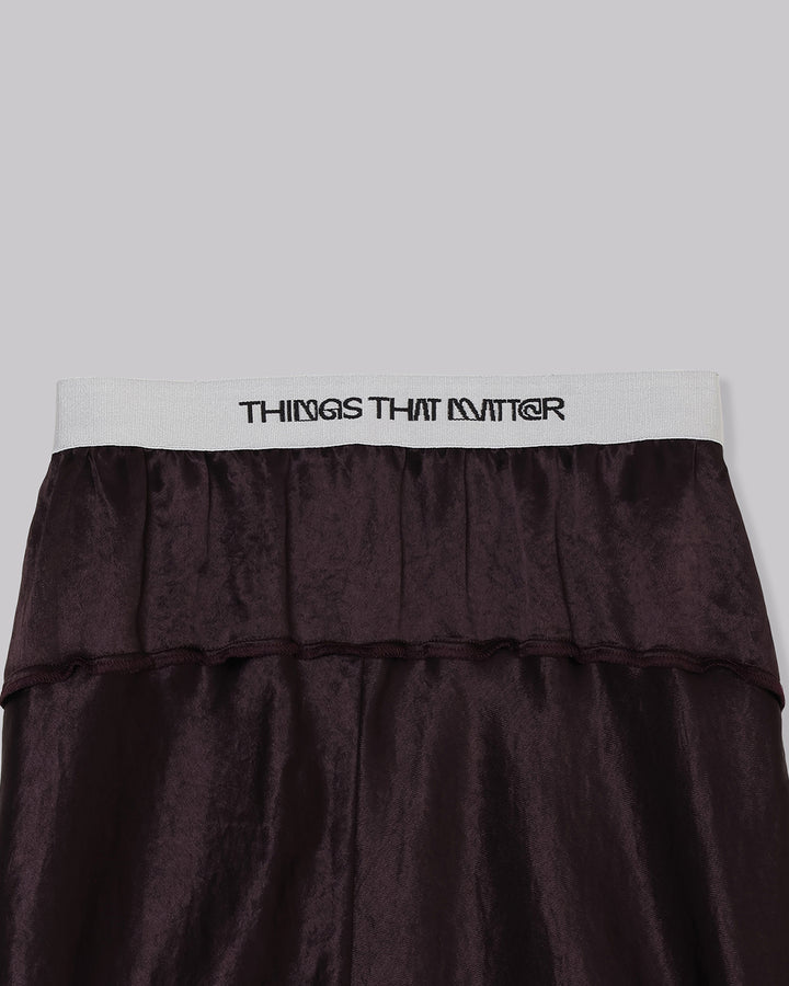 ACETATE SATIN MAXI SKIRT