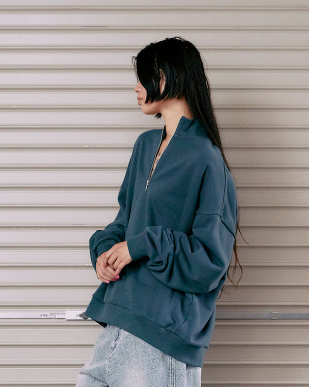ZIPUP SWEAT BIG PULLOVER
