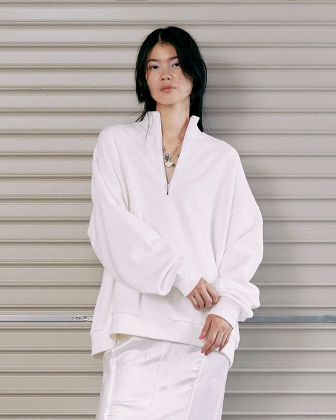 ZIPUP SWEAT BIG PULLOVER