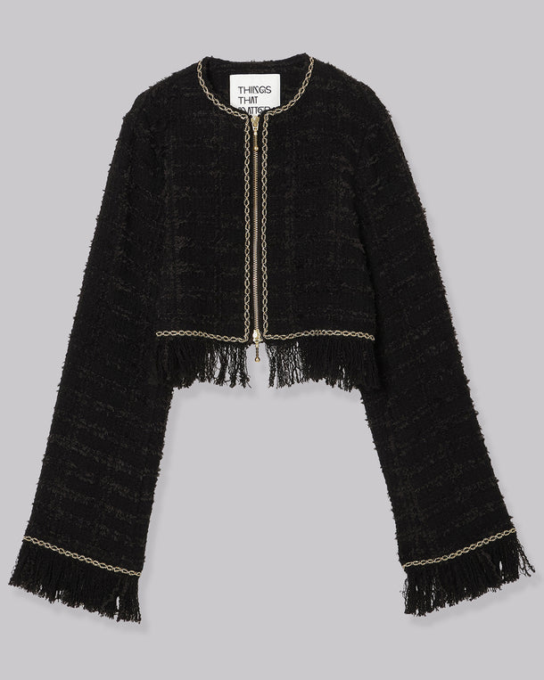 TESSILE TWEED CROPPED JACKET