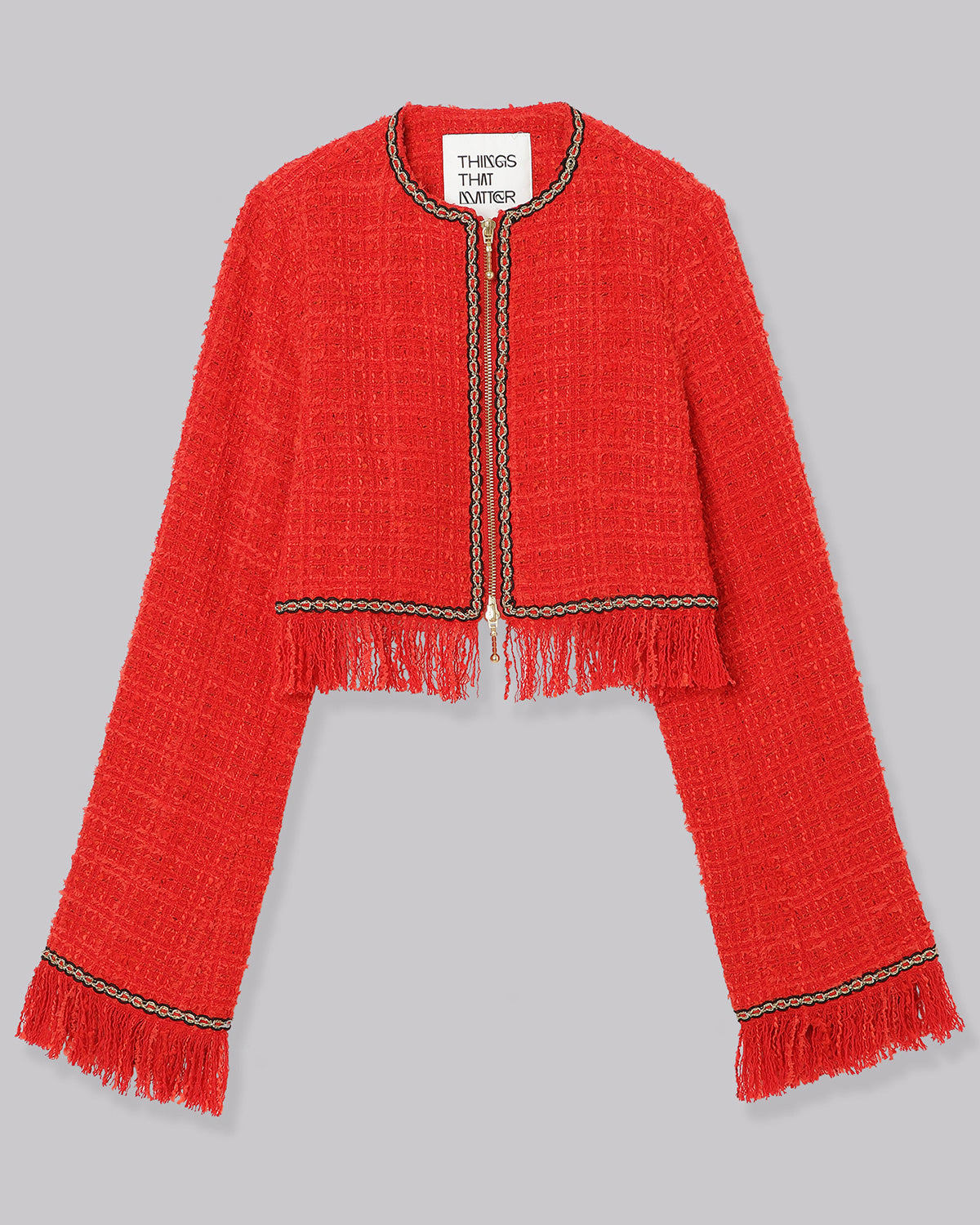 TESSILE TWEED CROPPED JACKET