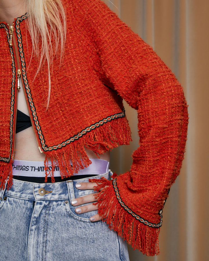 TESSILE TWEED CROPPED JACKET