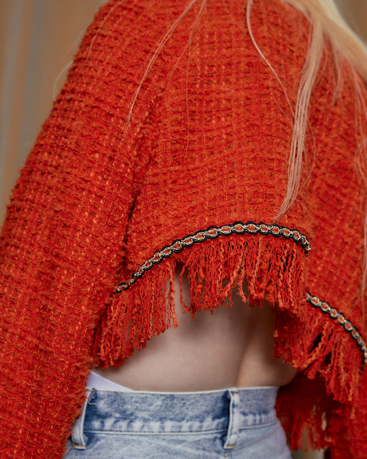 TESSILE TWEED CROPPED JACKET