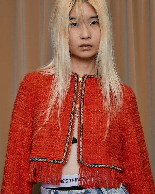 TESSILE TWEED CROPPED JACKET