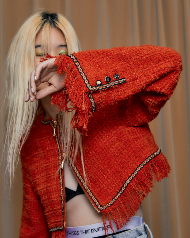 TESSILE TWEED CROPPED JACKET