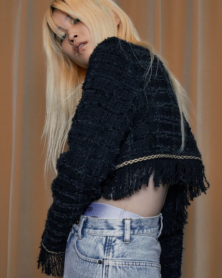 TESSILE TWEED CROPPED JACKET