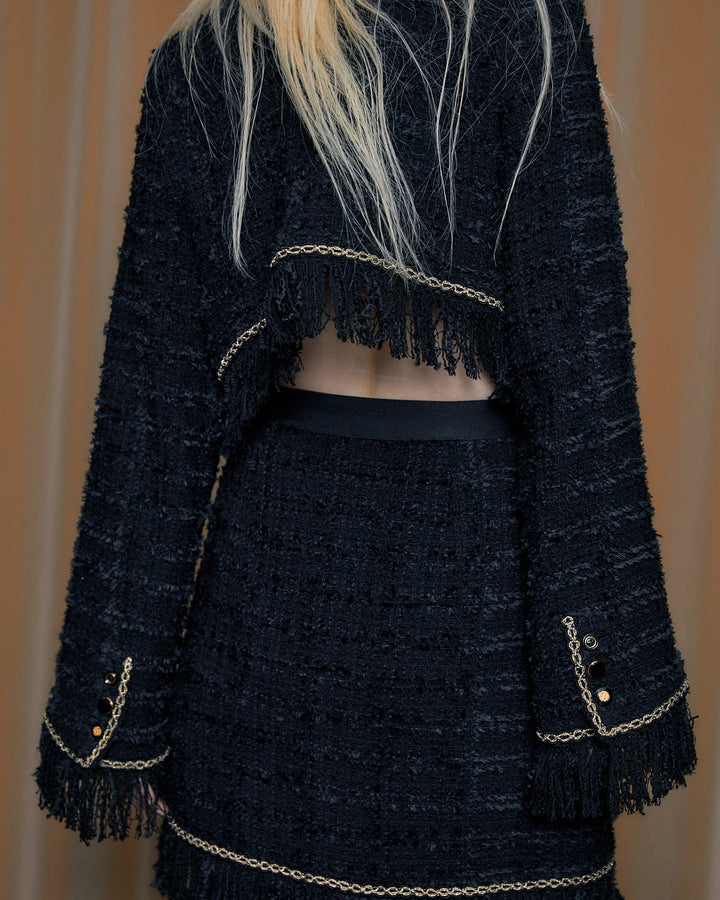 TESSILE TWEED CROPPED JACKET