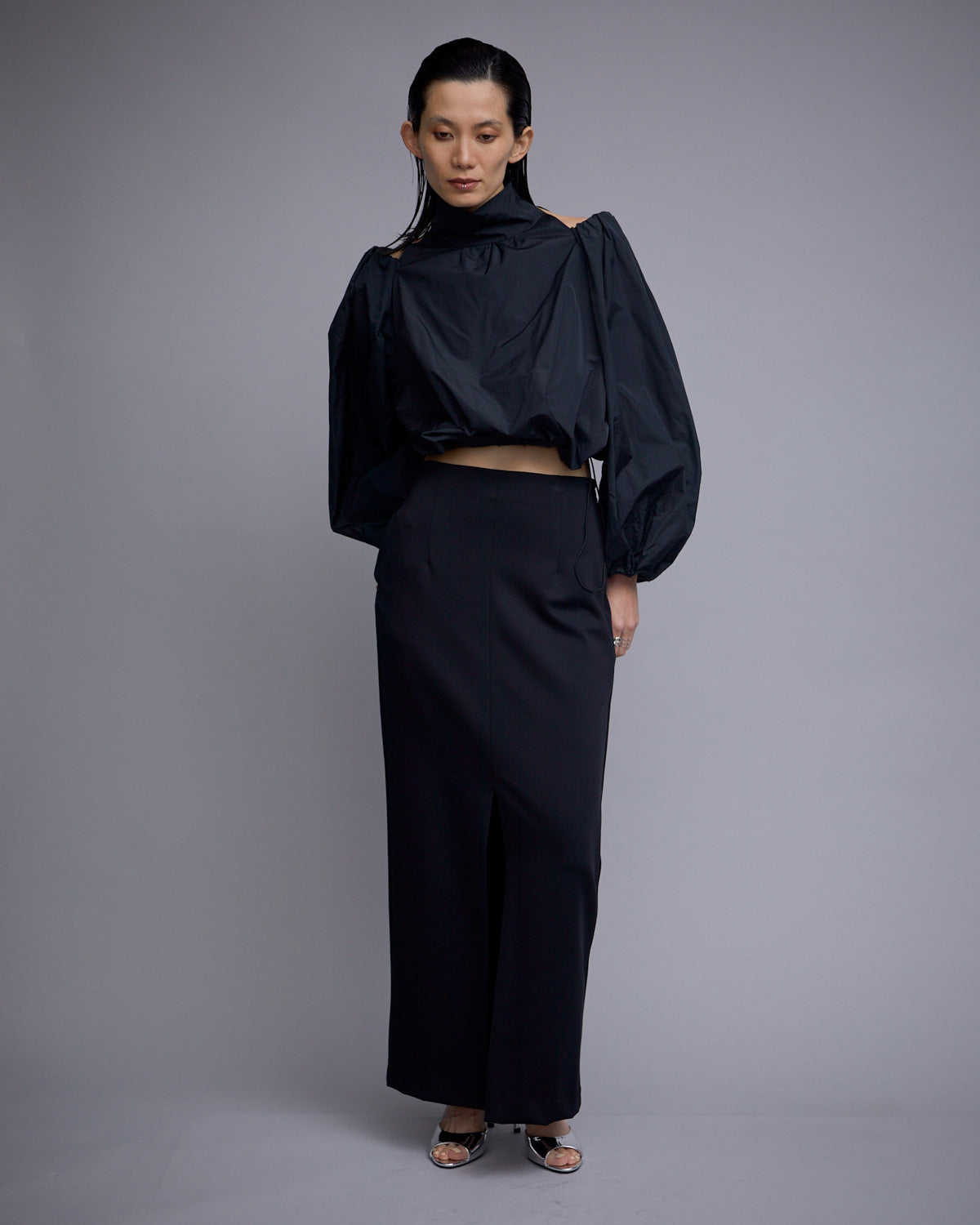 SCUBA JERSEY NARROW MAXI SKIRT | Occasion-style | STORE | THINGS