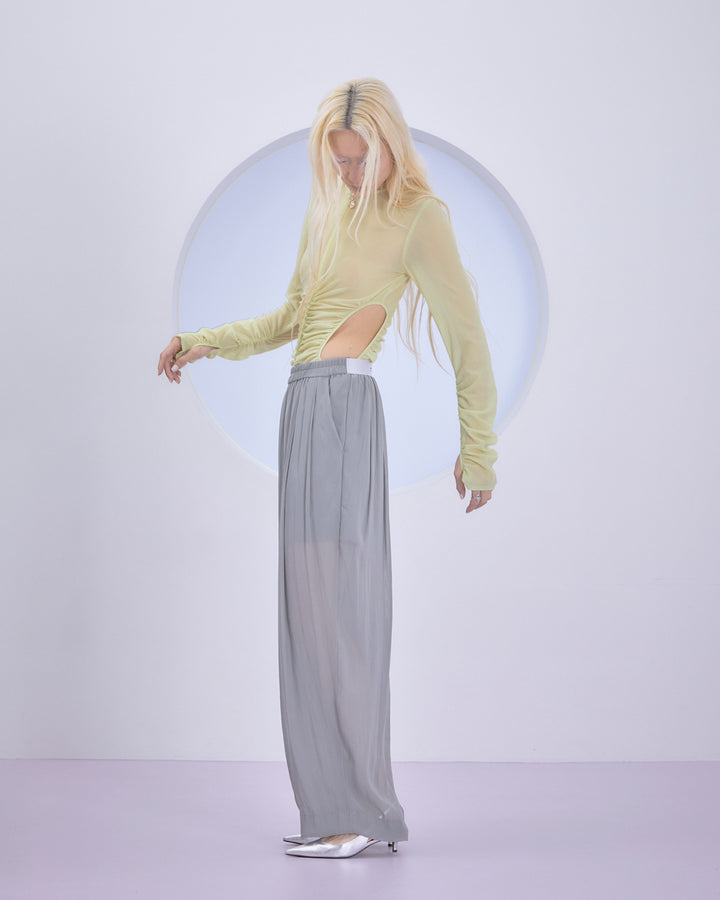 SHEER WAIST HOLE BODY SUIT