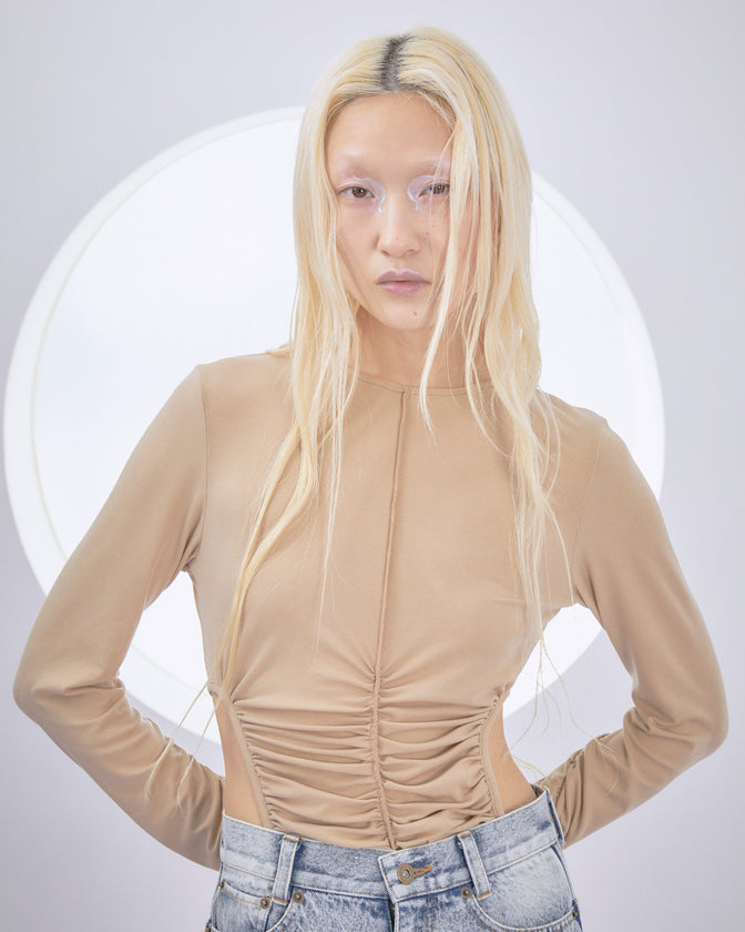 WAIST HOLE JERSEY BODY SUIT