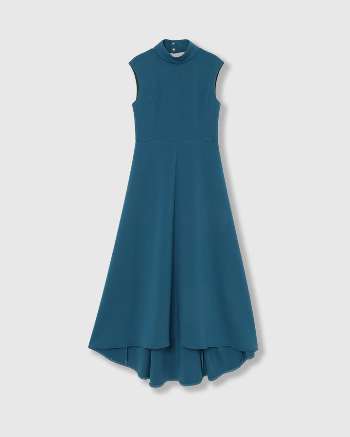 SPONDISH JERSEY LONG FLARE DRESS