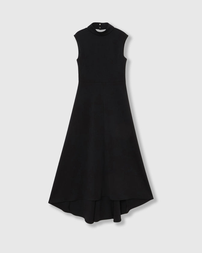 SPONDISH JERSEY LONG FLARE DRESS