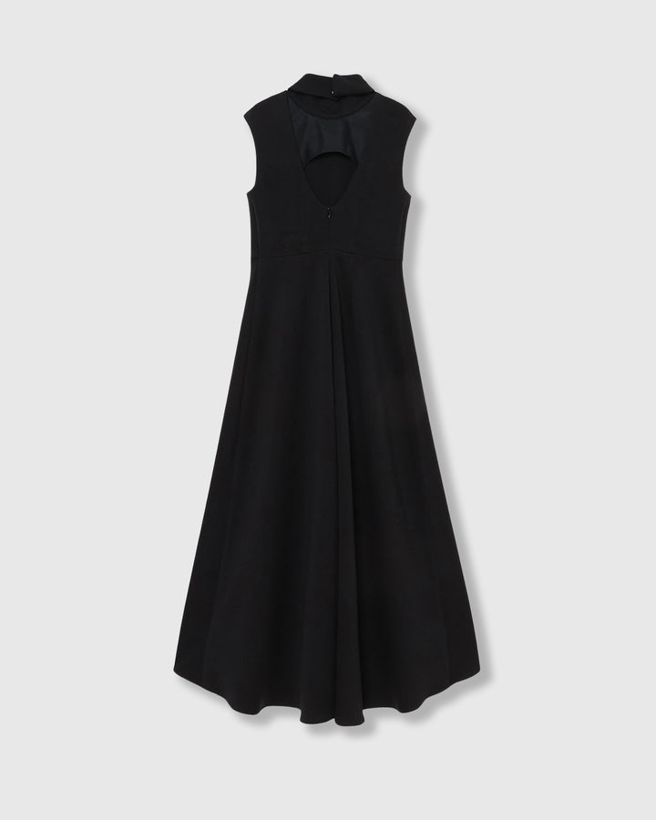 SPONDISH JERSEY LONG FLARE DRESS