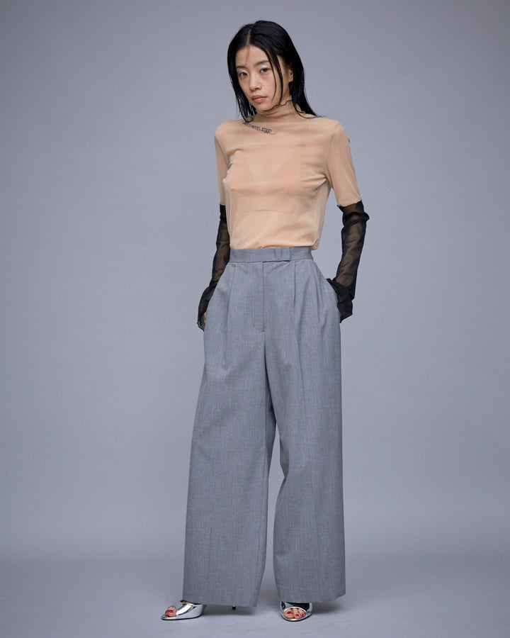 HIGH NECK TULLE TOPS