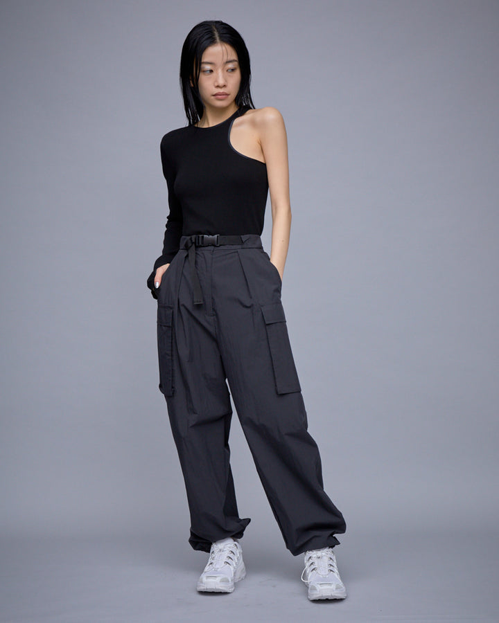 ONE SHOULDER TERECO RIB TOPS