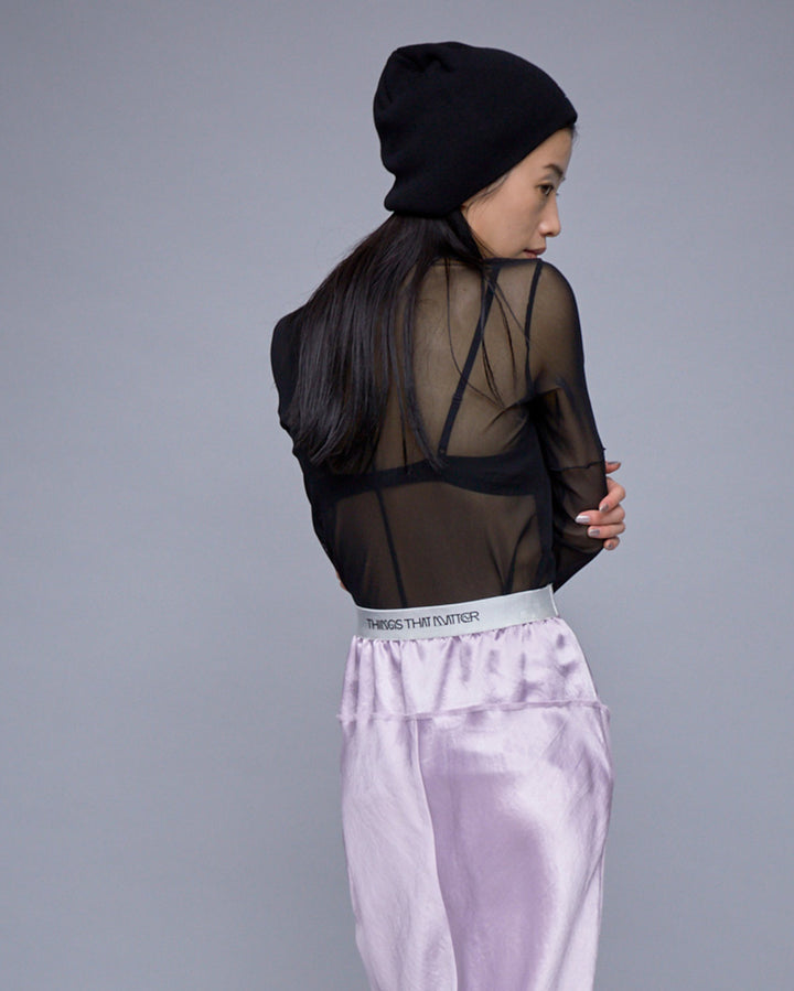 HIGH NECK TULLE TOPS