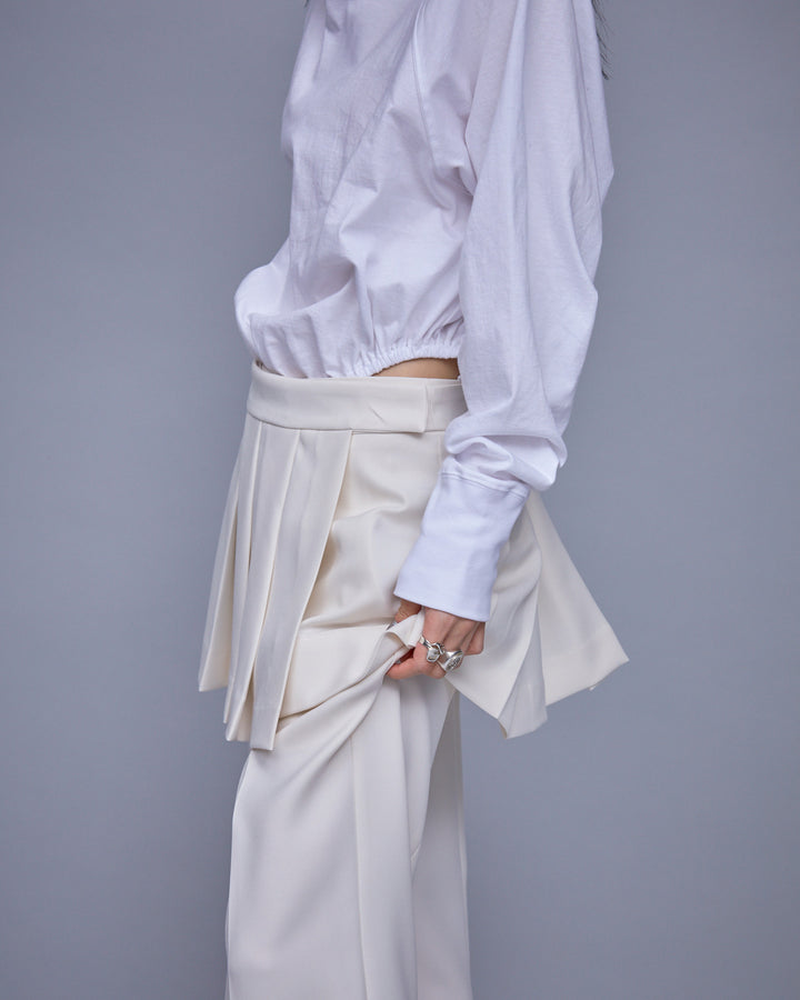POWDER TWILL LOW WAIST PANTS