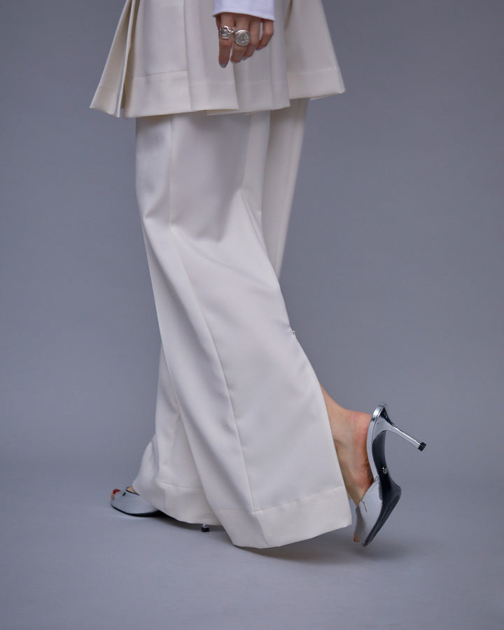 POWDER TWILL LOW WAIST PANTS