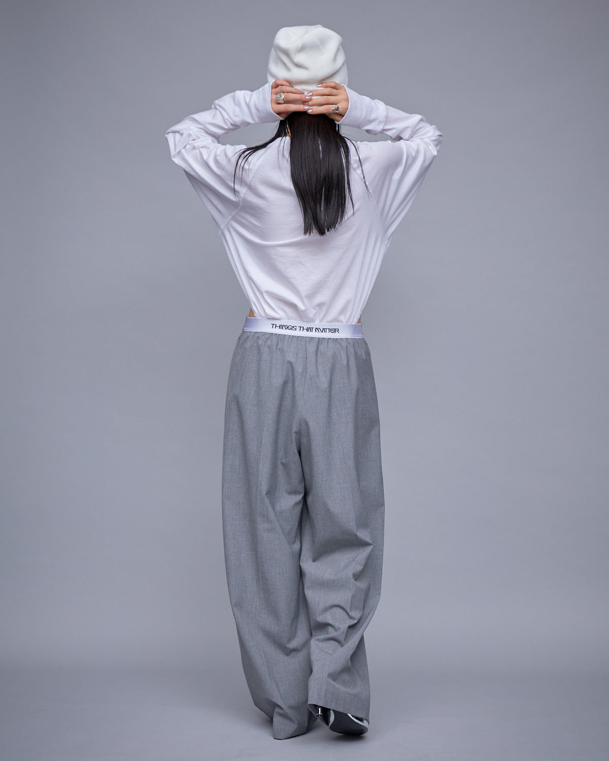 T/R DOUBLE TUCK WIDE PANTS | BOTTOMS | STORE | THINGS THAT MATTER 