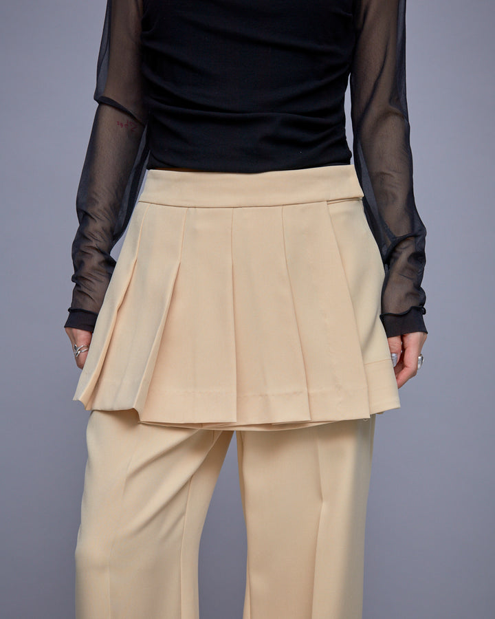 POWDER TWILL LOW WAIST PANTS