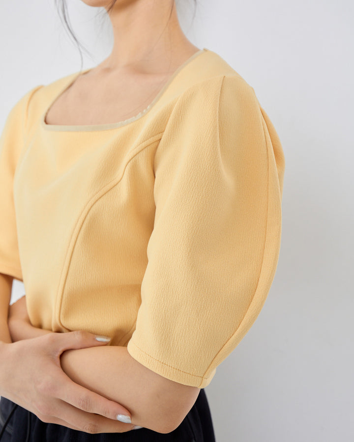 JACQUARD JERSEY BLOUSE