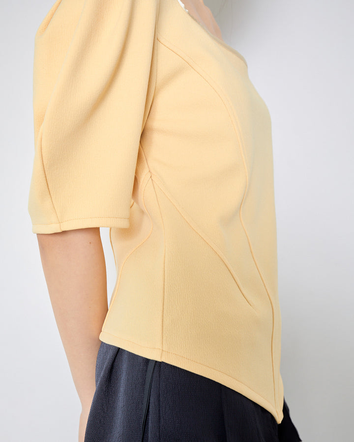 JACQUARD JERSEY BLOUSE