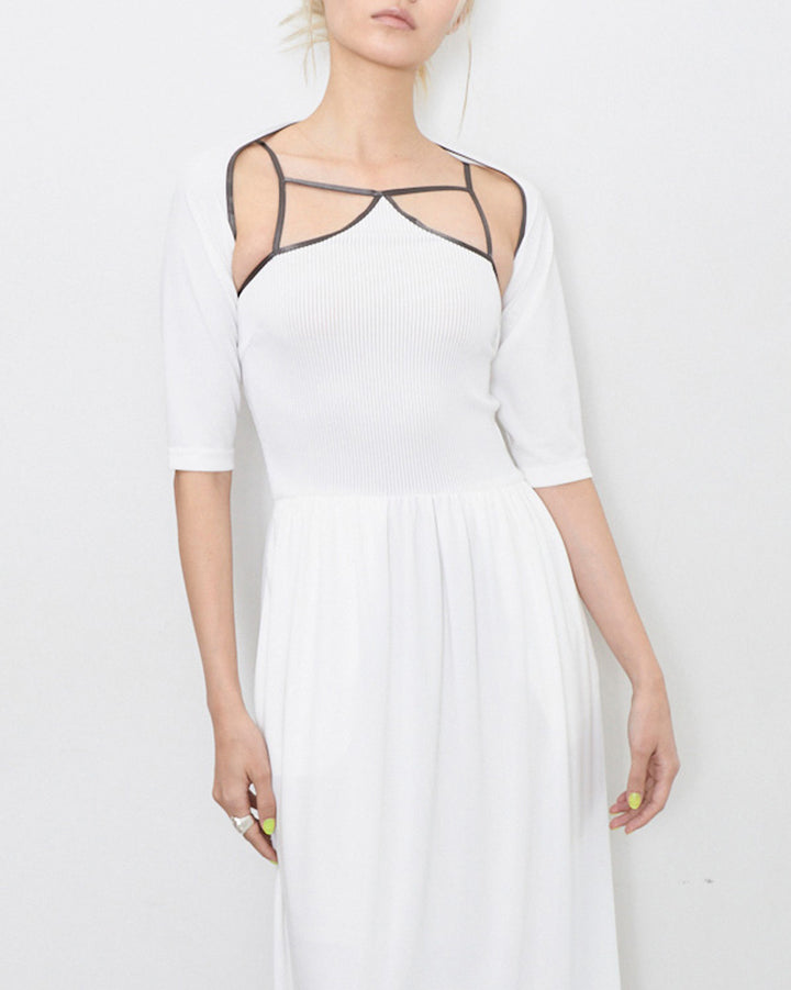 BOLERO & CAMISOLE JERSEY LONG DRESS