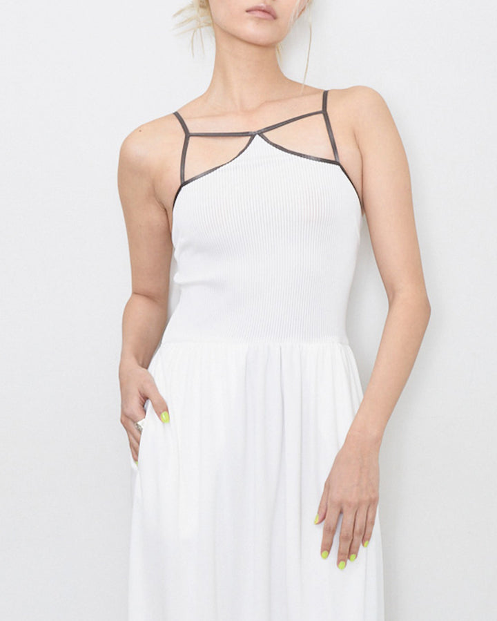BOLERO & CAMISOLE JERSEY LONG DRESS