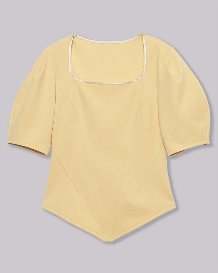 JACQUARD JERSEY BLOUSE