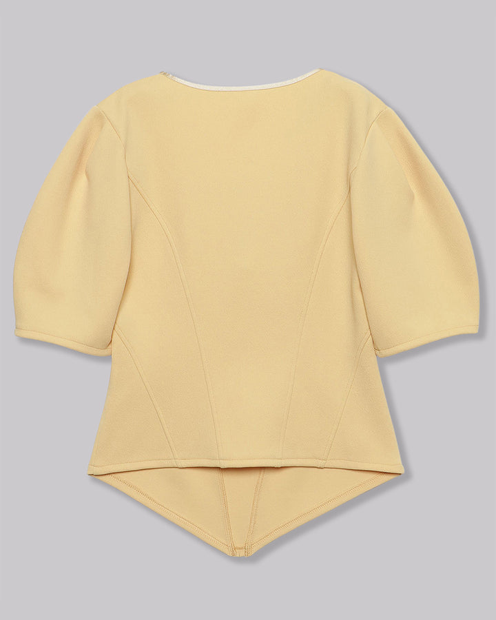 JACQUARD JERSEY BLOUSE