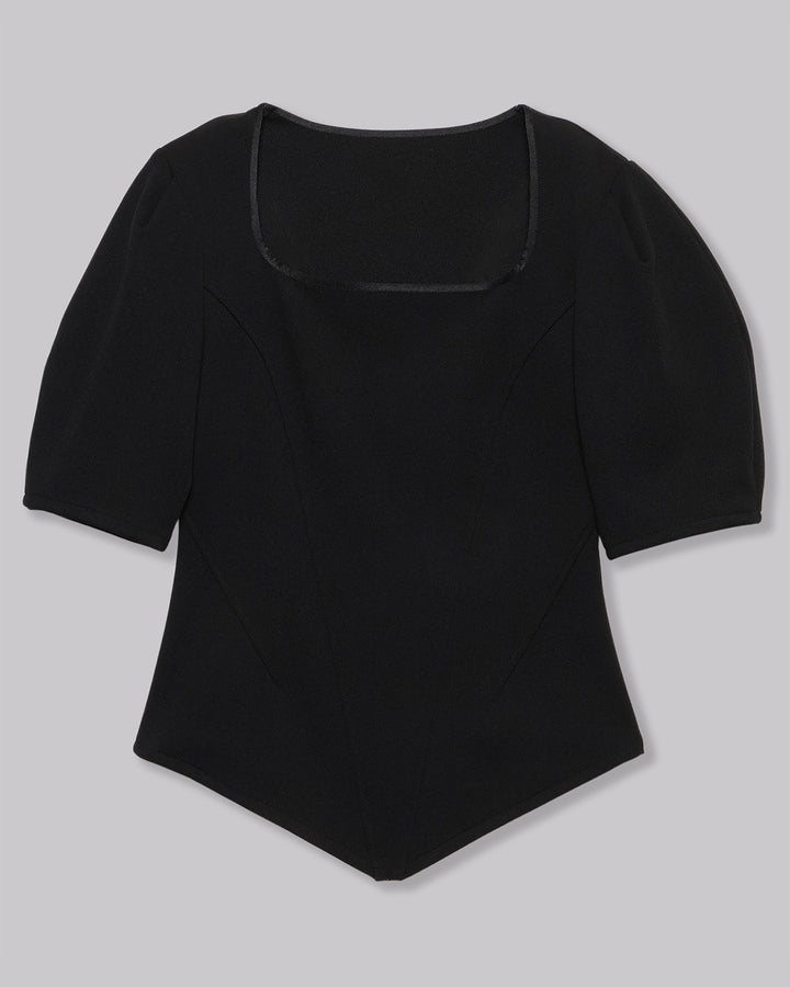 JACQUARD JERSEY BLOUSE