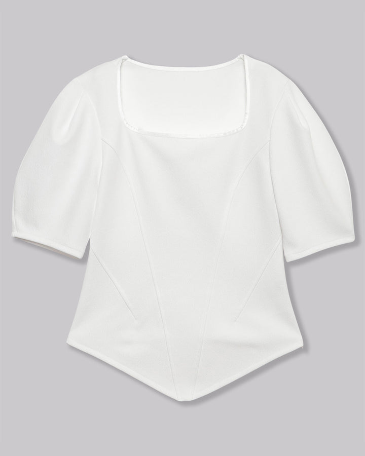 JACQUARD JERSEY BLOUSE