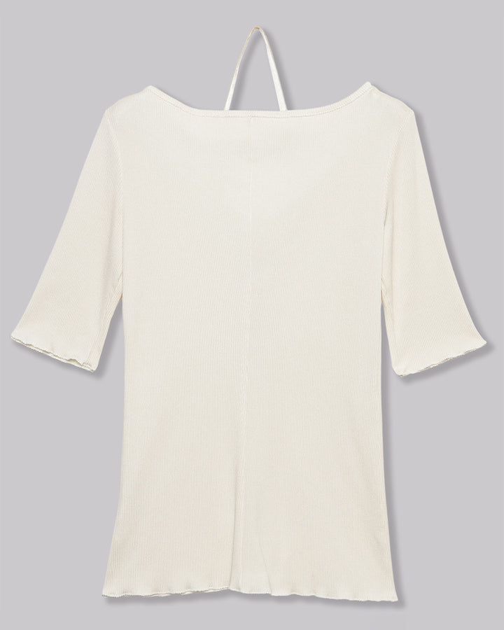 BUSTIER OPEN FRONT RIB TOPS