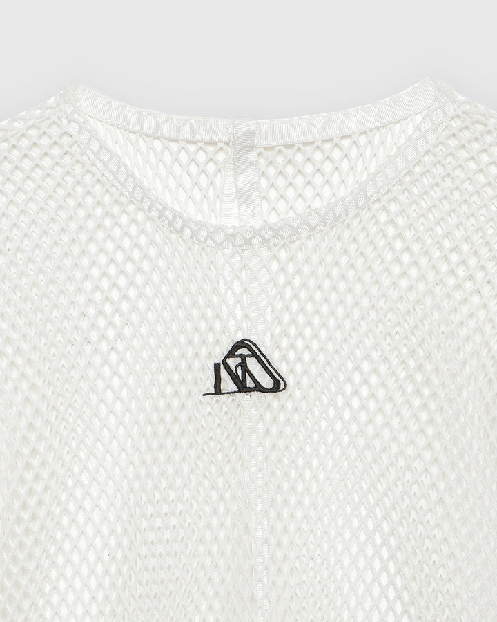 RHOMBUS NET TULLE BLOUSE