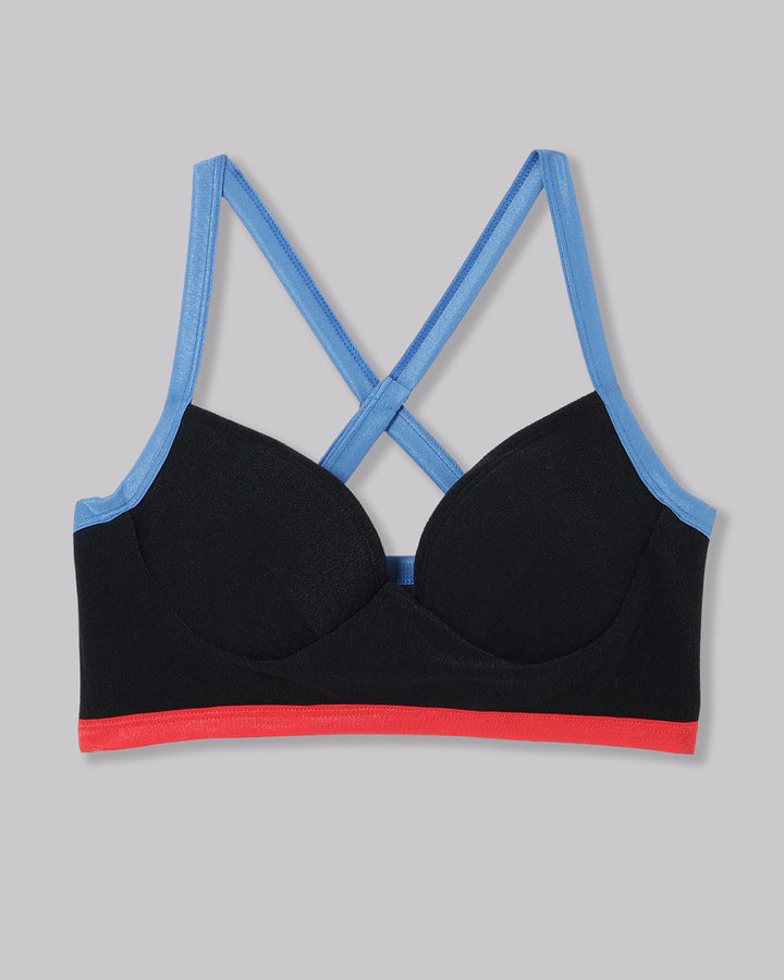 RECYCLING PILE SWIM BRALETTE