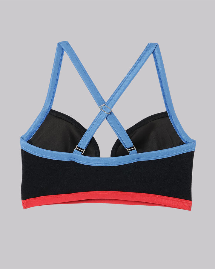RECYCLING PILE SWIM BRALETTE