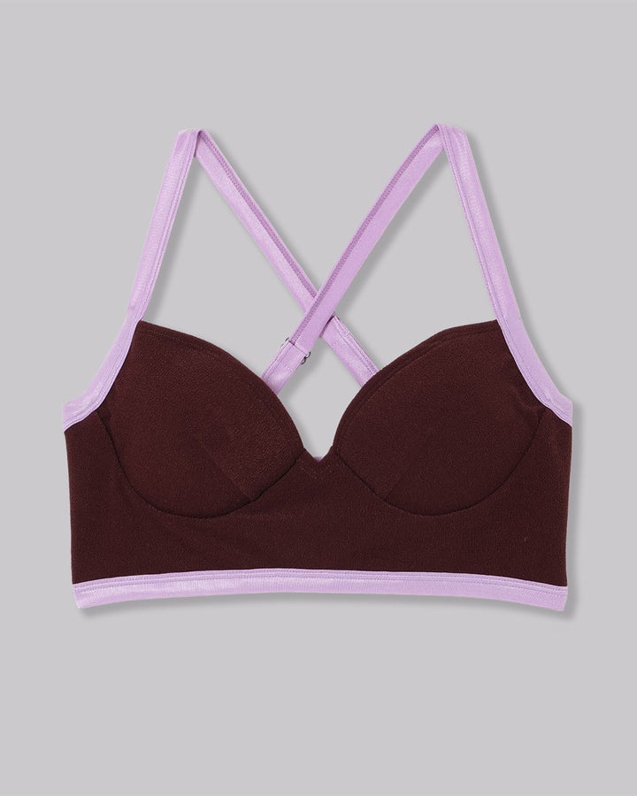 RECYCLING PILE SWIM BRALETTE