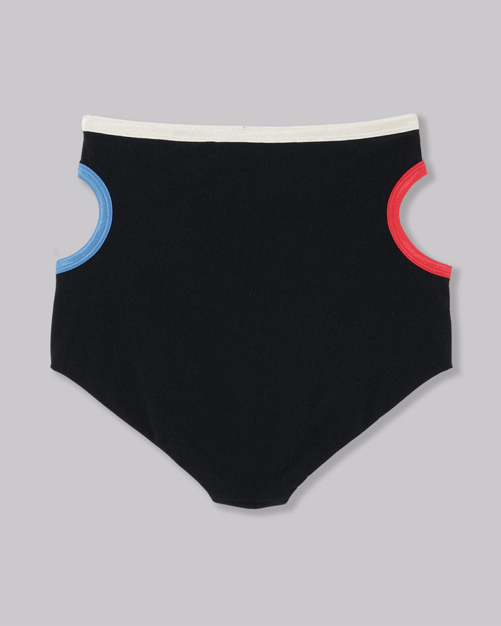 RECYCLING PILE SIDE HOLE SWIM BLOOMERS
