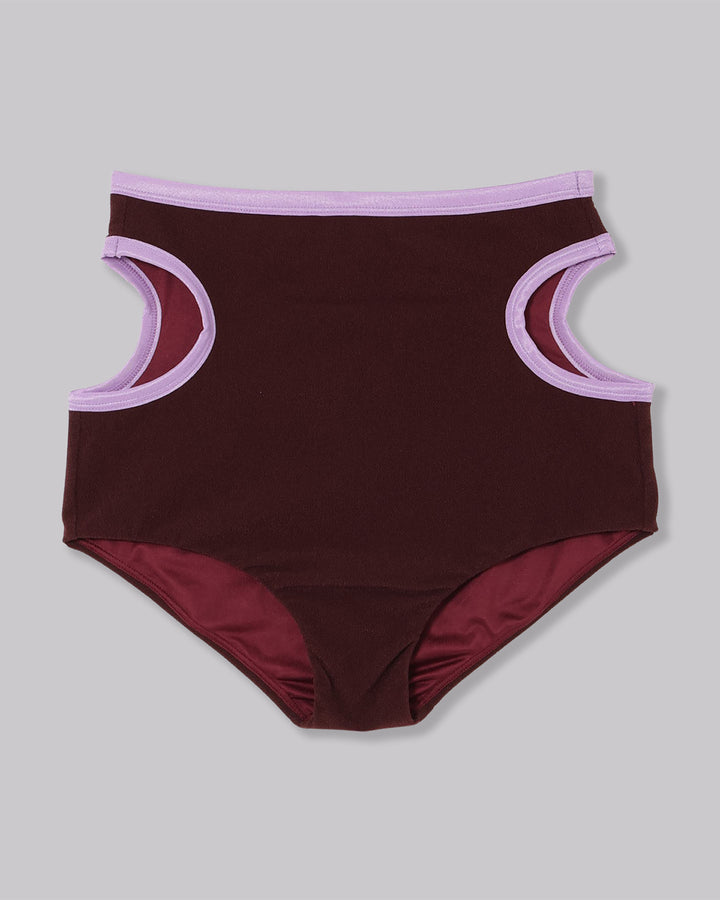 RECYCLING PILE SIDE HOLE SWIM BLOOMERS