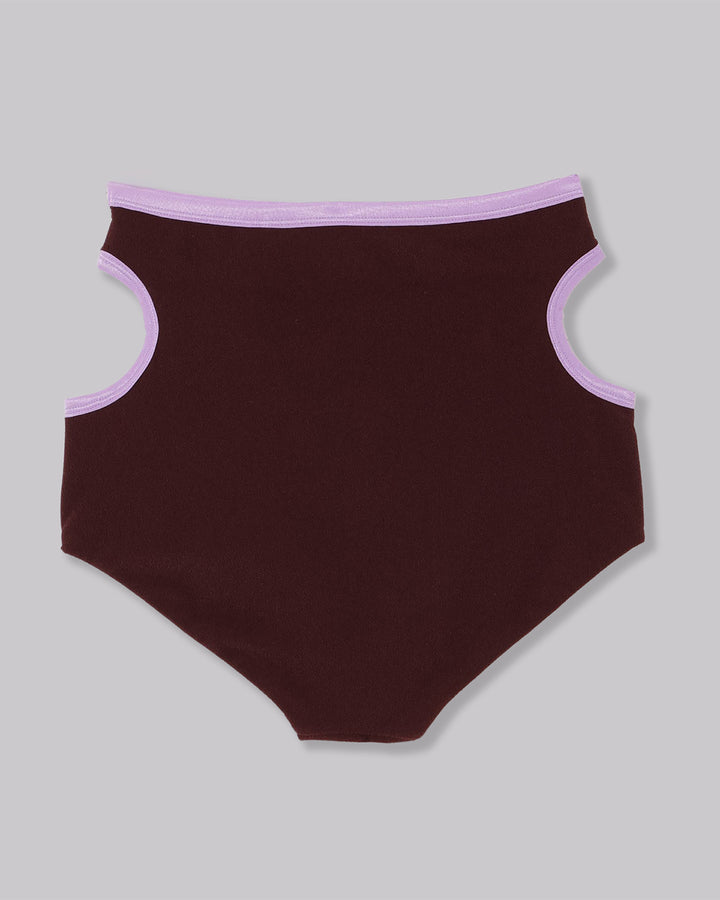RECYCLING PILE SIDE HOLE SWIM BLOOMERS