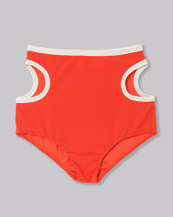 RECYCLING PILE SIDE HOLE SWIM BLOOMERS