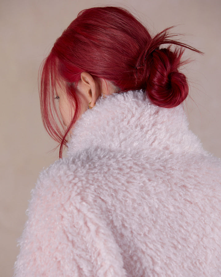 NEW CRIMPED FUR CROPPED BLOUSON