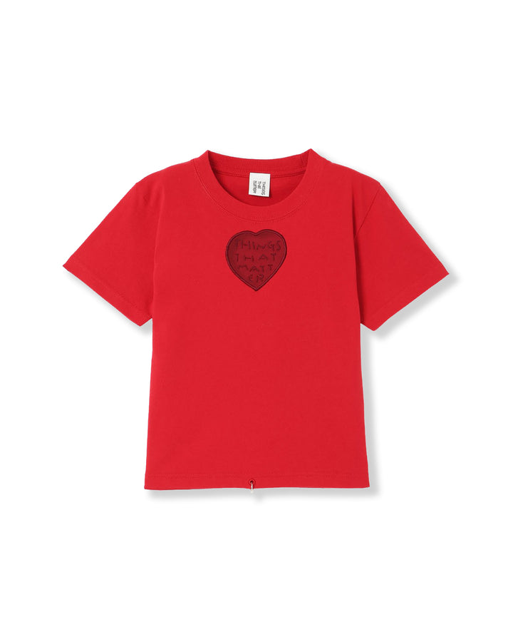 TONDABAYASHI RAN × HEART CROPPED T-SHIRT