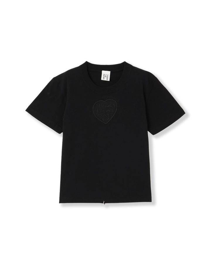 TONDABAYASHI RAN × HEART CROPPED T-SHIRT