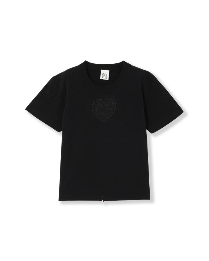 TONDABAYASHI RAN × HEART CROPPED T-SHIRT