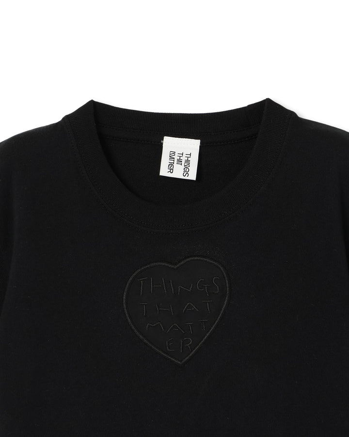 TONDABAYASHI RAN × HEART CROPPED T-SHIRT