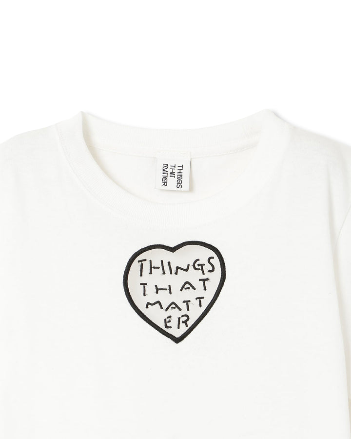 TONDABAYASHI RAN × HEART CROPPED T-SHIRT