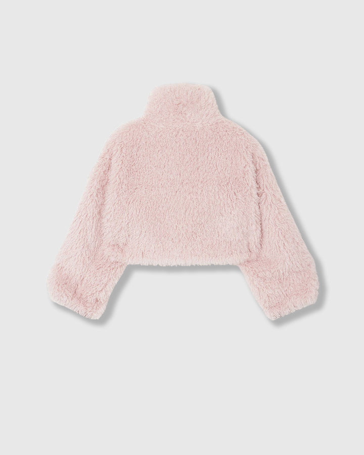 NEW CRIMPED FUR CROPPED BLOUSON