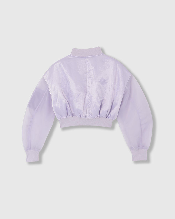 SHEER SLEEVES COMPACT MA-1 BLOUSON