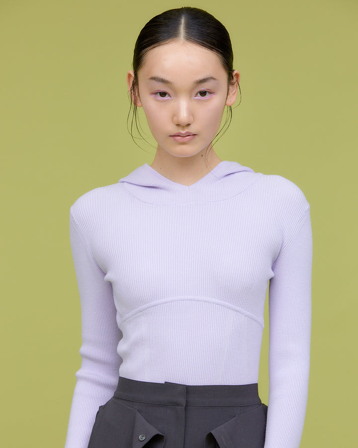 HOODIE KNIT TOPS